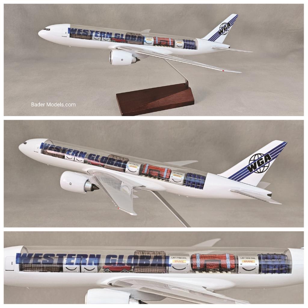 Western Global - B777-200F - (1:100) - 180° Clear Top